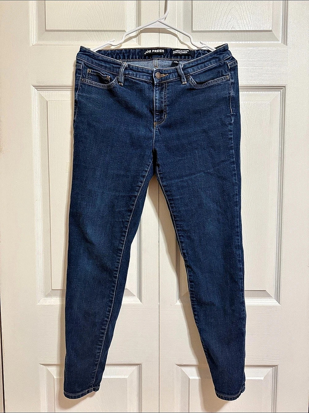 Joe Fresh Classic Slim Fit Jean Skinny Jeans Blue Waist 30
